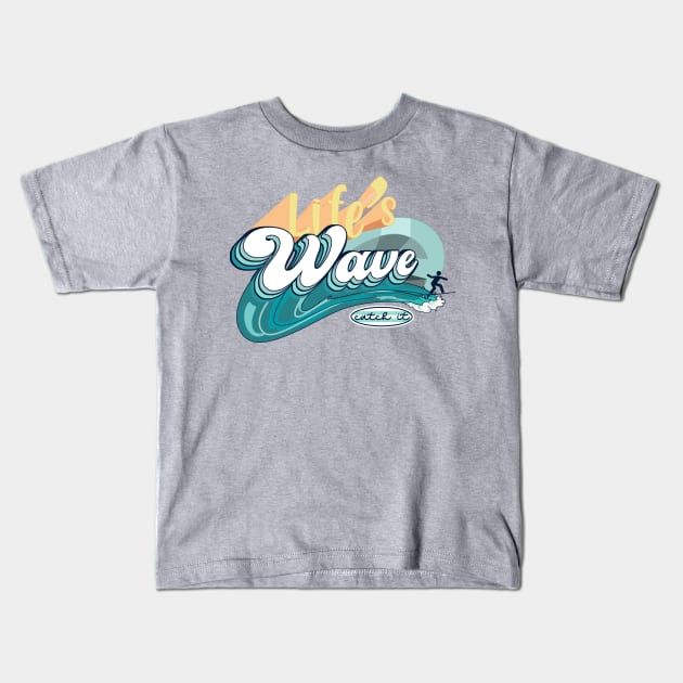 Catch The Wave Kids T-Shirt by MisconceivedFantasy